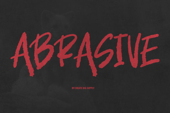 Abrasive: The Creepy Brushed Display Font That Commands Attention