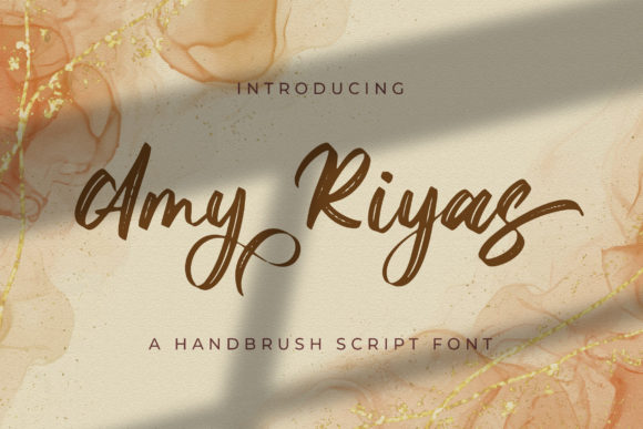 Amy Riyas: A Brushed Handwritten Font for Creative Designs