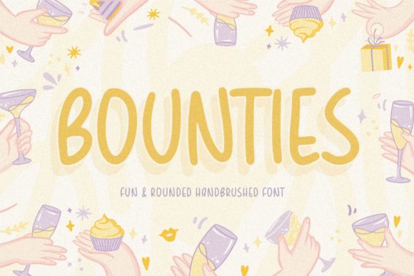 Bounties Font: Hand-Brushed Charm for Modern Design