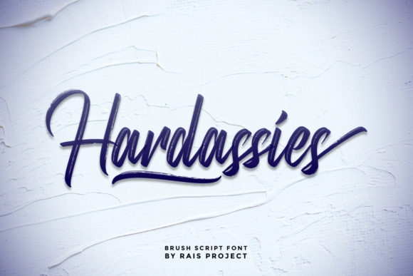 Hardassies Font: Elevating Design with Bold, Cursive Typography