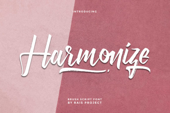 Harmonize: The Brushed Font for Elegant Design