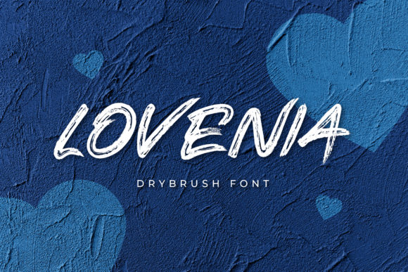 Lovenia: A Brushed Display Font