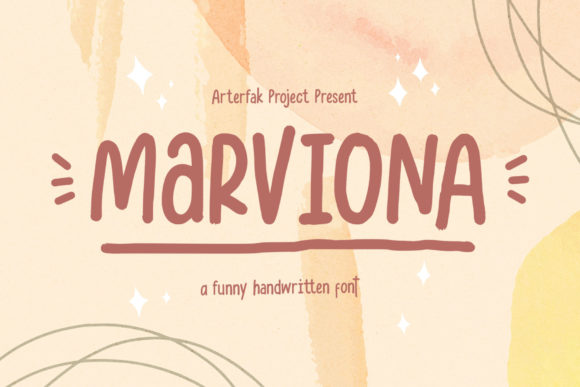 Marviona: The Friendly Handwritten Font for Creative Projects