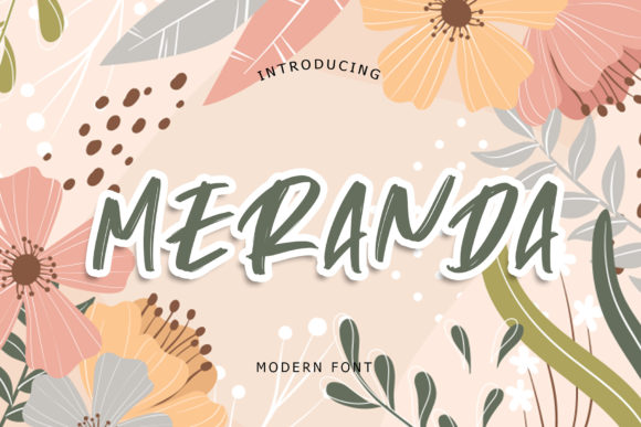 Meranda: The Modern Brushed Display Font