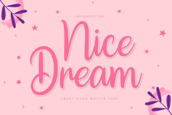 Nice Dream: Elevate Designs with Handwritten Charm