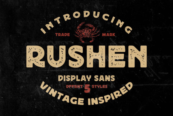 Rushen: Elevating Modern Design with Bold, Brushed Typography