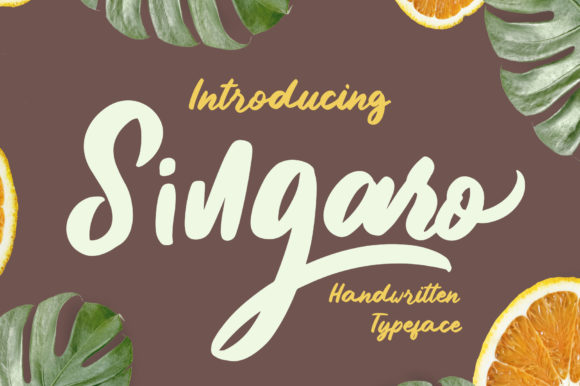 Singaro: Mastering the Art of Sweet, Brushed Handwritten Typography