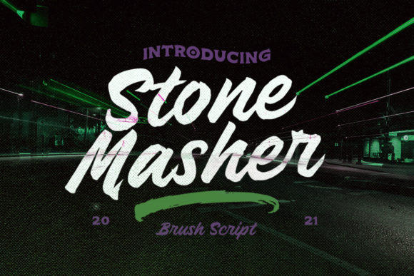 Stone Masher: The Retro Handwritten Font for Bold Brands