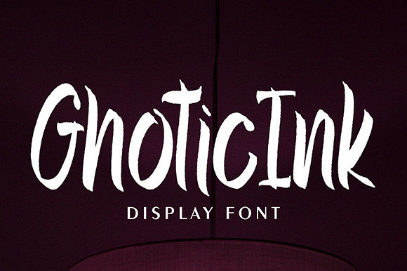 Why Ghotic Ink Is the Brushed Display Font Your Design Toolkit Needs